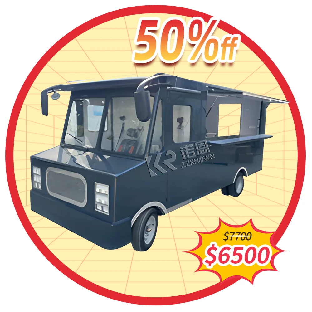 United States DOT Fast Travel Ice Cream Food Cart Hot Dog Coffee Van Electric Food Truck For Sale