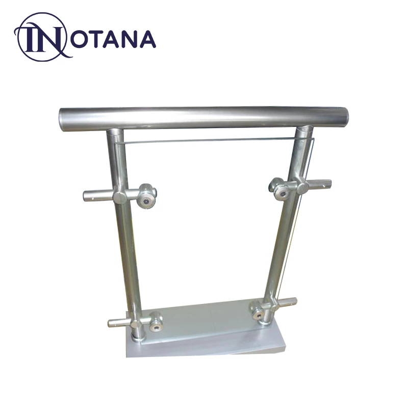Modern design bracket parts aluminium handrails balustrade for exterior outdoor indoor stairs case balcony hand railing