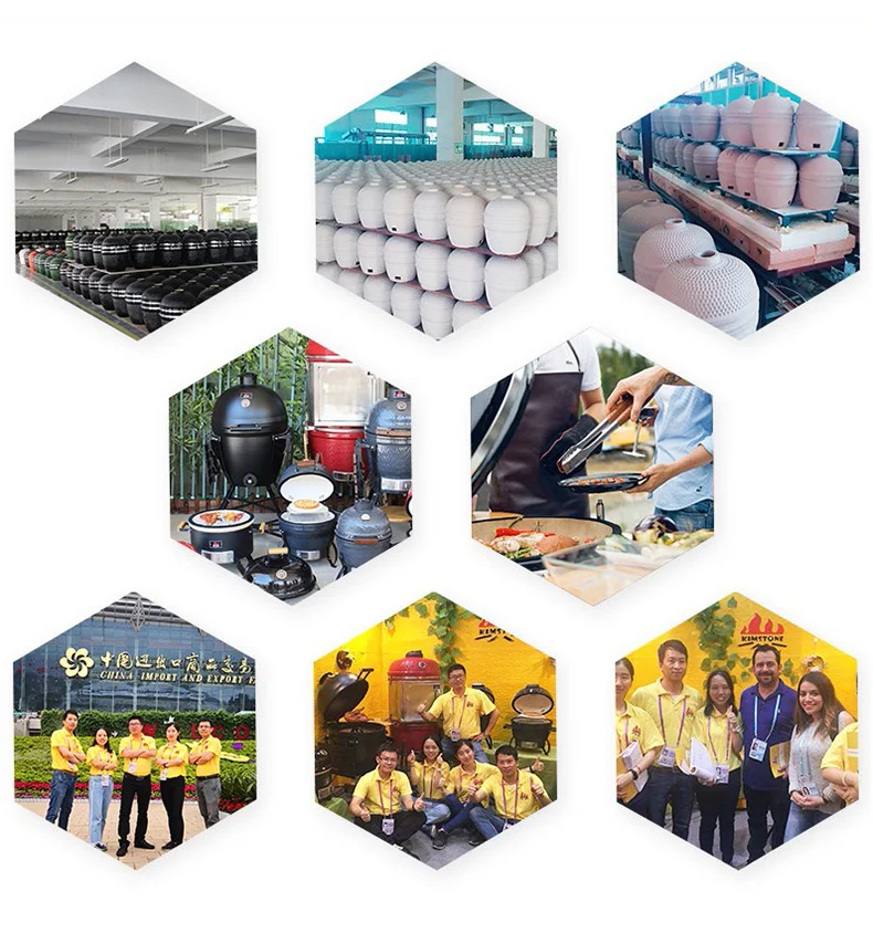 KIMSTONE 26 Inch kamado ceramic grill Outdoor Garden Large grill Large cooking area Multi-level cooking