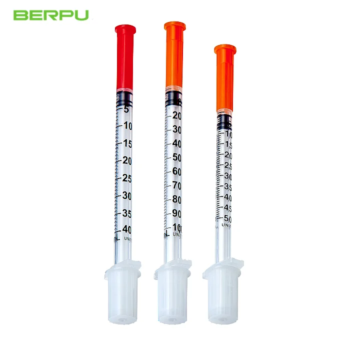 Sterile Disposable Medical Insulin Syringes with Clear Barrel for Accurate and Easy-to-Read Dosage Markings
