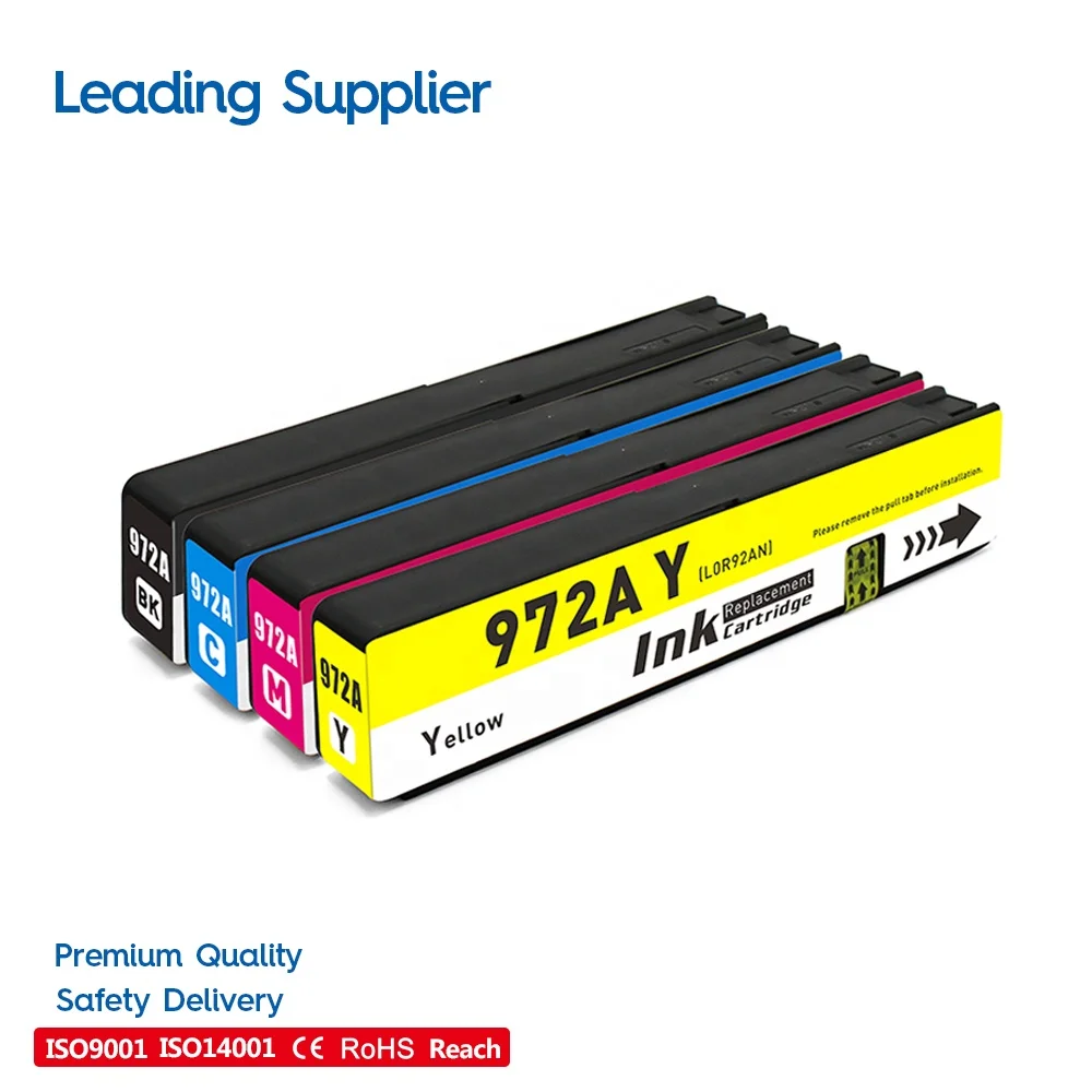 INK-TANK 972 972A премиум цвета Совместимый струйный картридж для HP972A для струйного принтера HP Pagewide 477dw принтер