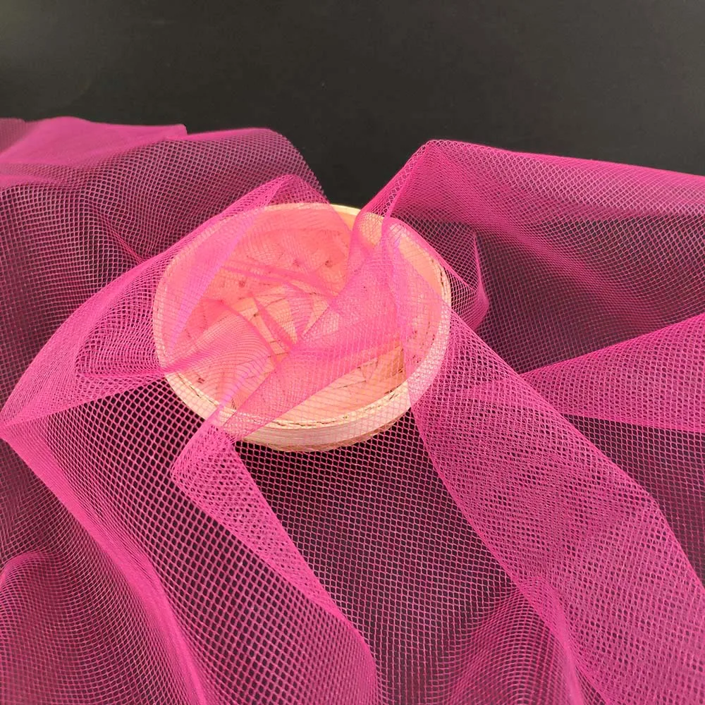 New product two-line tulle polyester mesh fabric