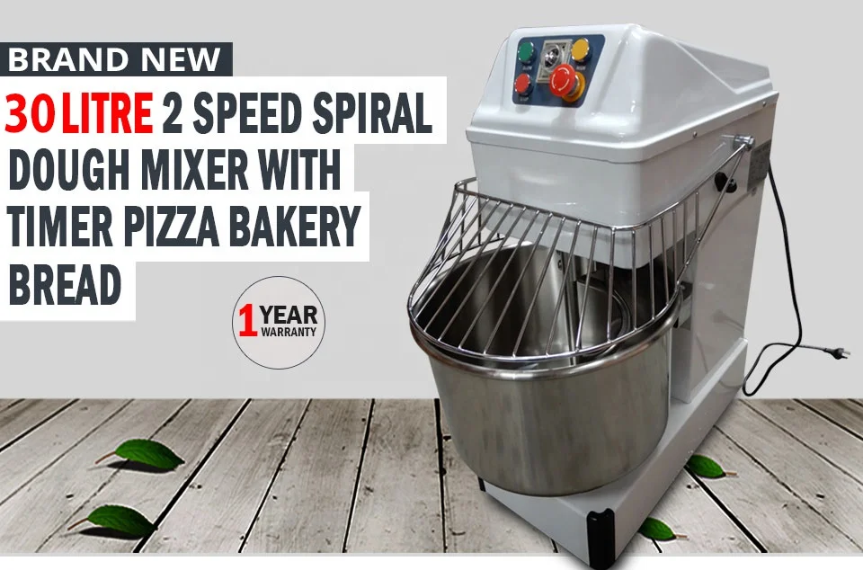 spiral dough mixer 40 kg flour / spiral dough mixer 100kg / industrial cake doughs mixer used