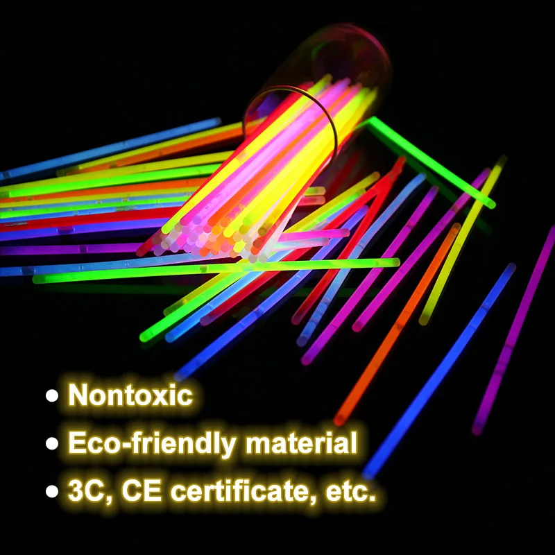 Play Party 100 500 Bulk Bracelets Ultra Bright Glow In The Dark Sticks Supplies