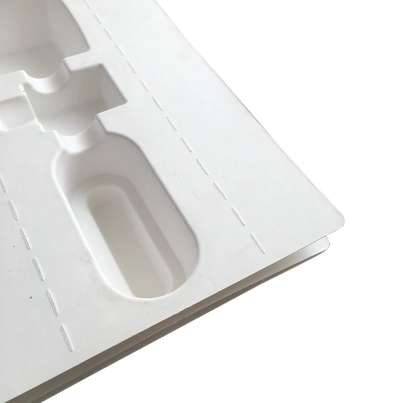 Pulp Fiber Products Trays 100% Biodegradable Eco-friendly Bio Packaging Molded Recycled Paper OEM Packaging Inserts Accept