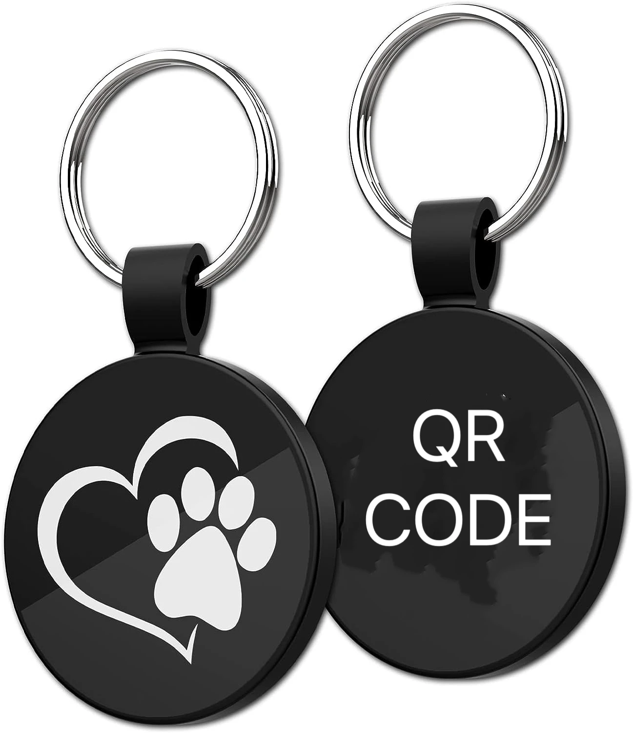 QR Code Pet ID Dog Tags - Pet Online Profile - Scan QR Receive Instant Pet Location Alert Email