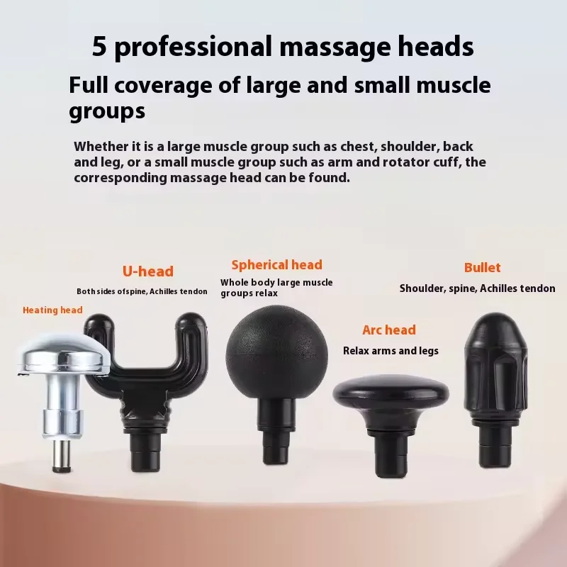 2024 Latest Product Electric Acupoint Massage Device 4-head Replacement for Easy Massage Mini Hot Compress Gun Massager