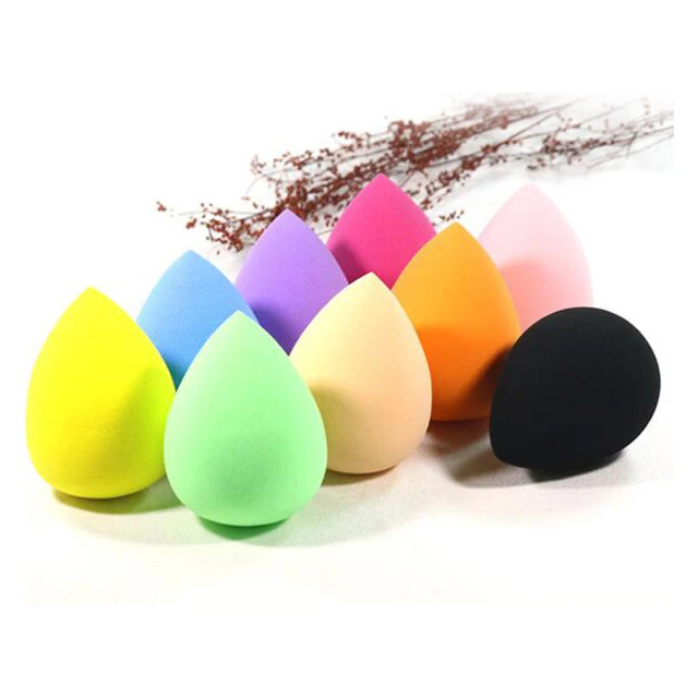2021JH Cosmetic logo Teardrop marshmallow Latex Free Makeup Sponge set with Packaging Box