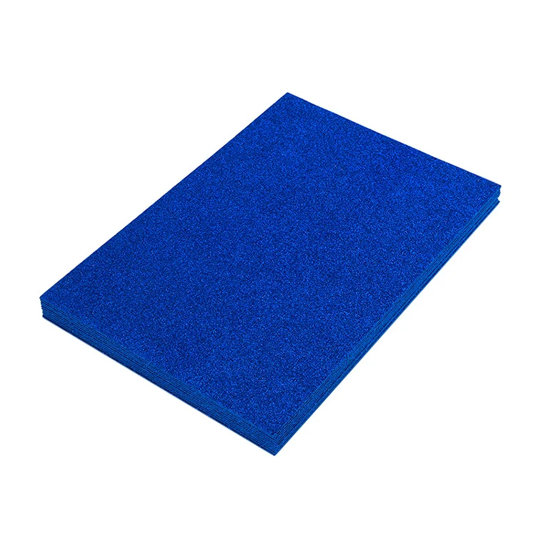 Glitter Foam Paper Sheets Handicraft Rubber Colorful EVA Paper Craft Recycled Waterproof Screen Printing DIY Children A4 Size