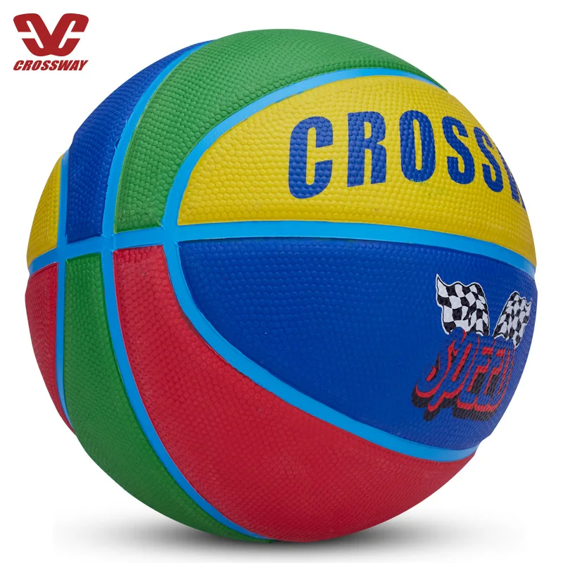 Promotional colorful inflatable rubber size 4 mini basketball for girl boy