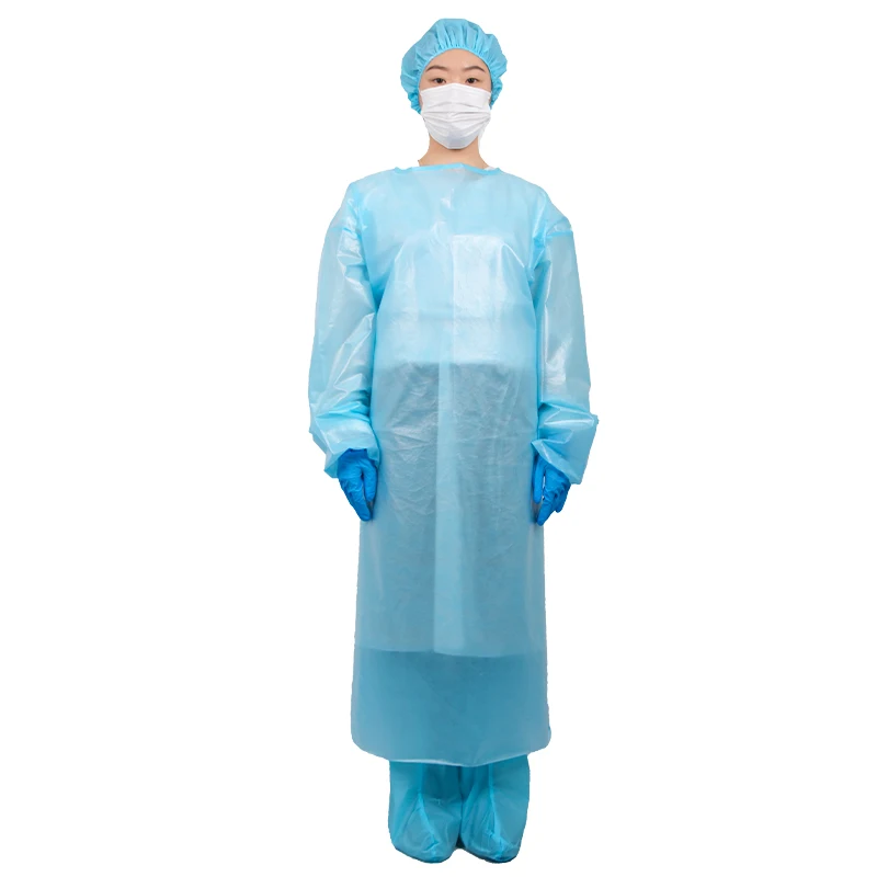 Waterproof Disposable Isolation Gown Lab Coveralls Lightweight Workwear Disposable Isolation Apron