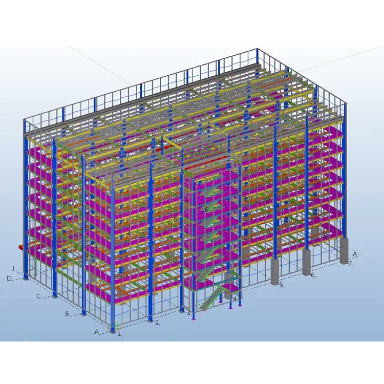 Fo Shan Factory High Rise Metal Building Pre Engineered Steel Building For Multi-storey Car Parking