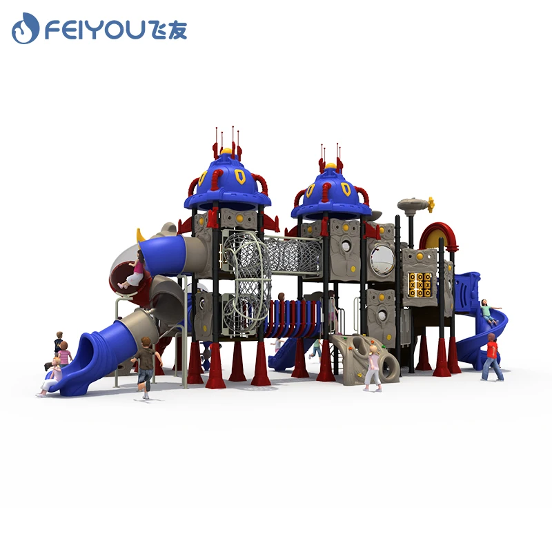 school kids plastic amusing playground set facilites Factory direct sales adventure outdoor playground