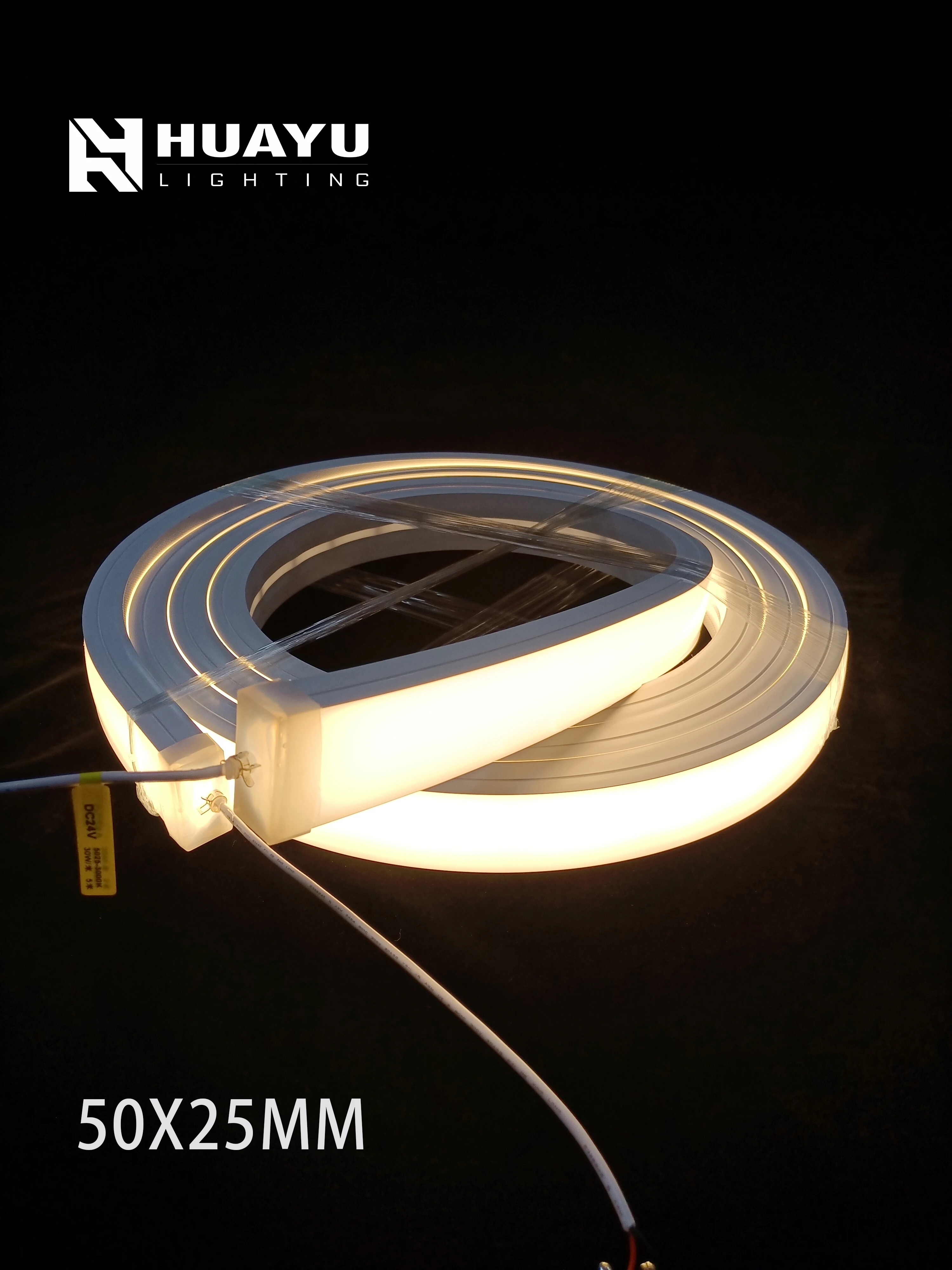 Super Wide 5025 LED Neon flex Silicone Tube IP65 Waterproof 24V Hight Bright 10/12mm PCB 3 year warranty LED neonflex light