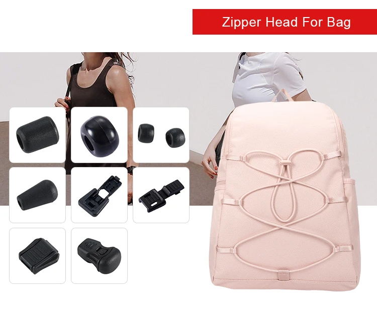 High Quality Big Size Round Spring Plastic Buckle Two Holes Cord Stopper