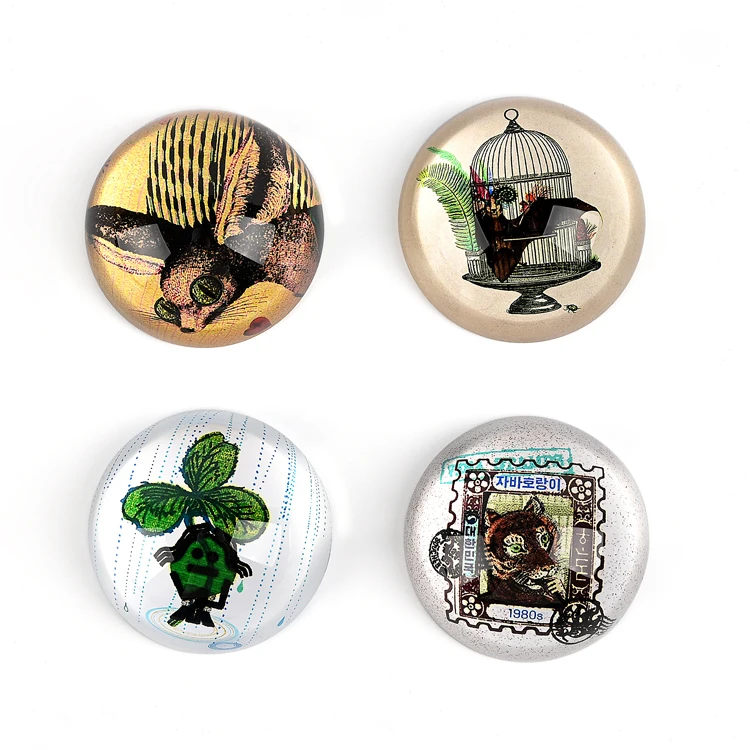 Crystal Hemisphere Paperweight  Elegant Desk Ornament for International Business