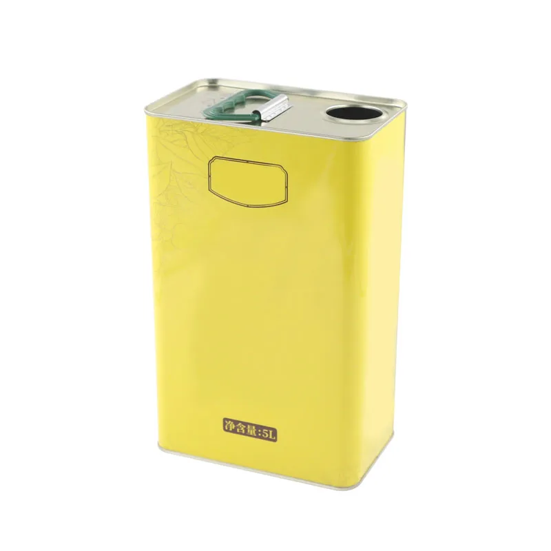 
Customized printing 5L metal tin can with handle for engine oil 
