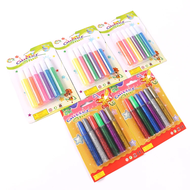 Wholesale 10ml Liquid Glitter Glue Decoration Craft Safety Glitter Glue For Kids DIY Christmas Set