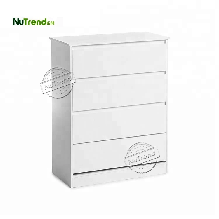 Latest fashion wood storage 4 drawers of chest for bedroom