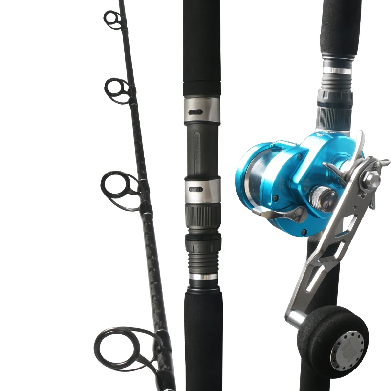 New Arrival 2.32m Full Fuji Parts 2-Section Carbon Fiber Spinning Slow Jigging Fishing Rod for Carp Target Species