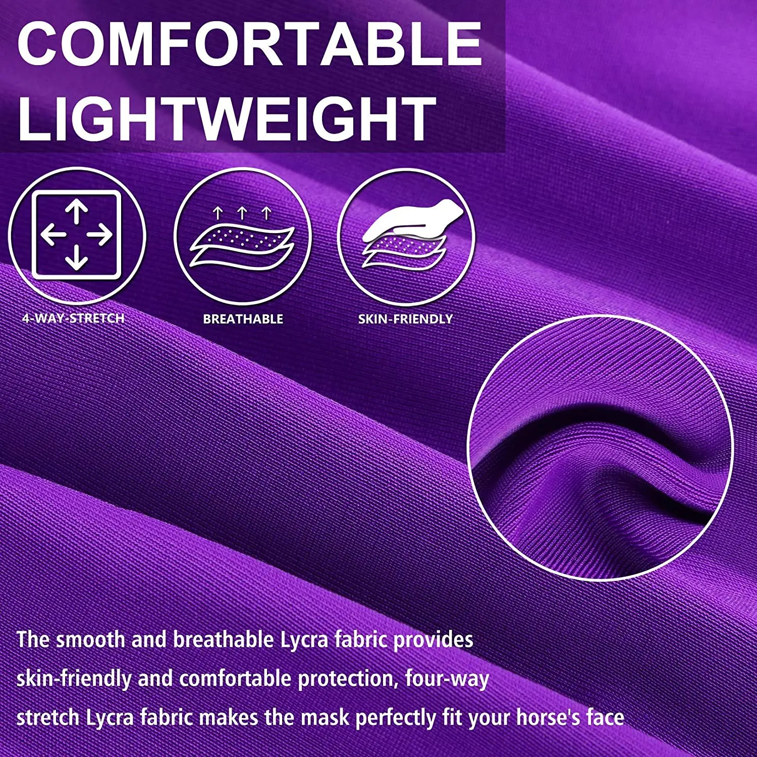 Personalized custom horse products supply Breathable mesh horse fly mask