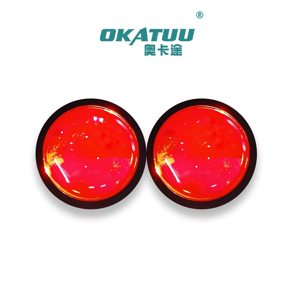 OKATUU 1Pair 25W Waterproof High Beam LED Angel Devil Eyes Spotlight Projector 9005 9006 H4 H7 Car Retrofit Light