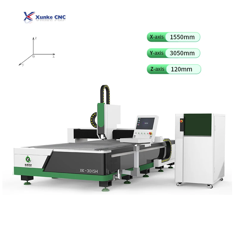 1000w 1500w 2kw 3KW 6KW 8KW fiber laser cutter fiber laser cutting machine 3015 for stainless steel metal