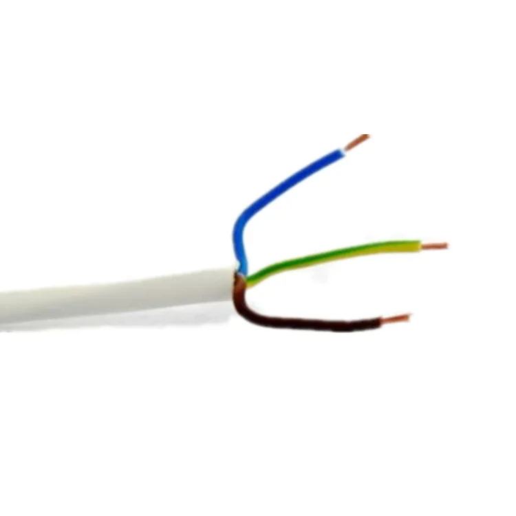 H03VV-F 2X0.75 3x0 75 WH белый черный 2 3-жильный кабель