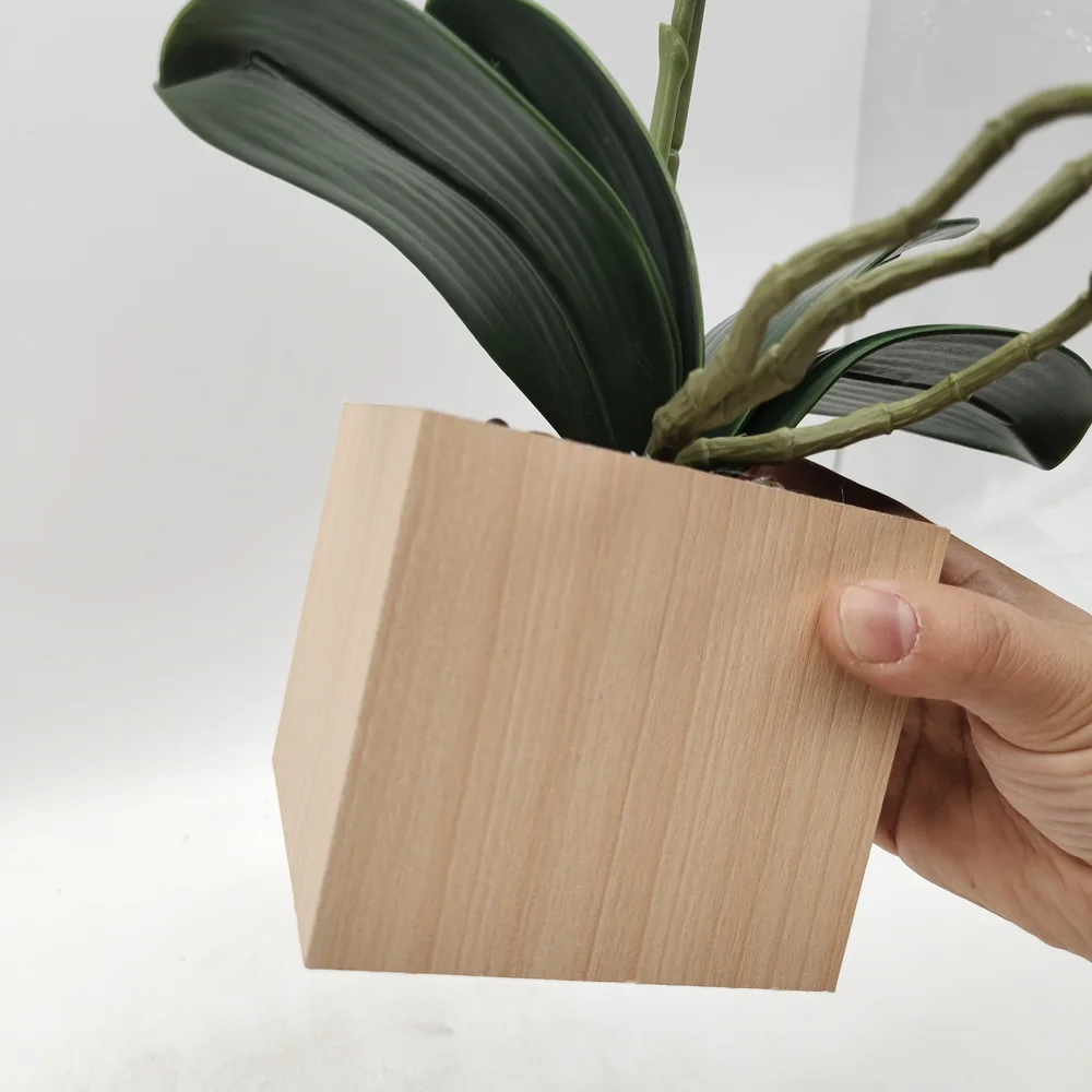 Hot sale home decor artificial flowers phalaenopsis orchid pot for garden decor