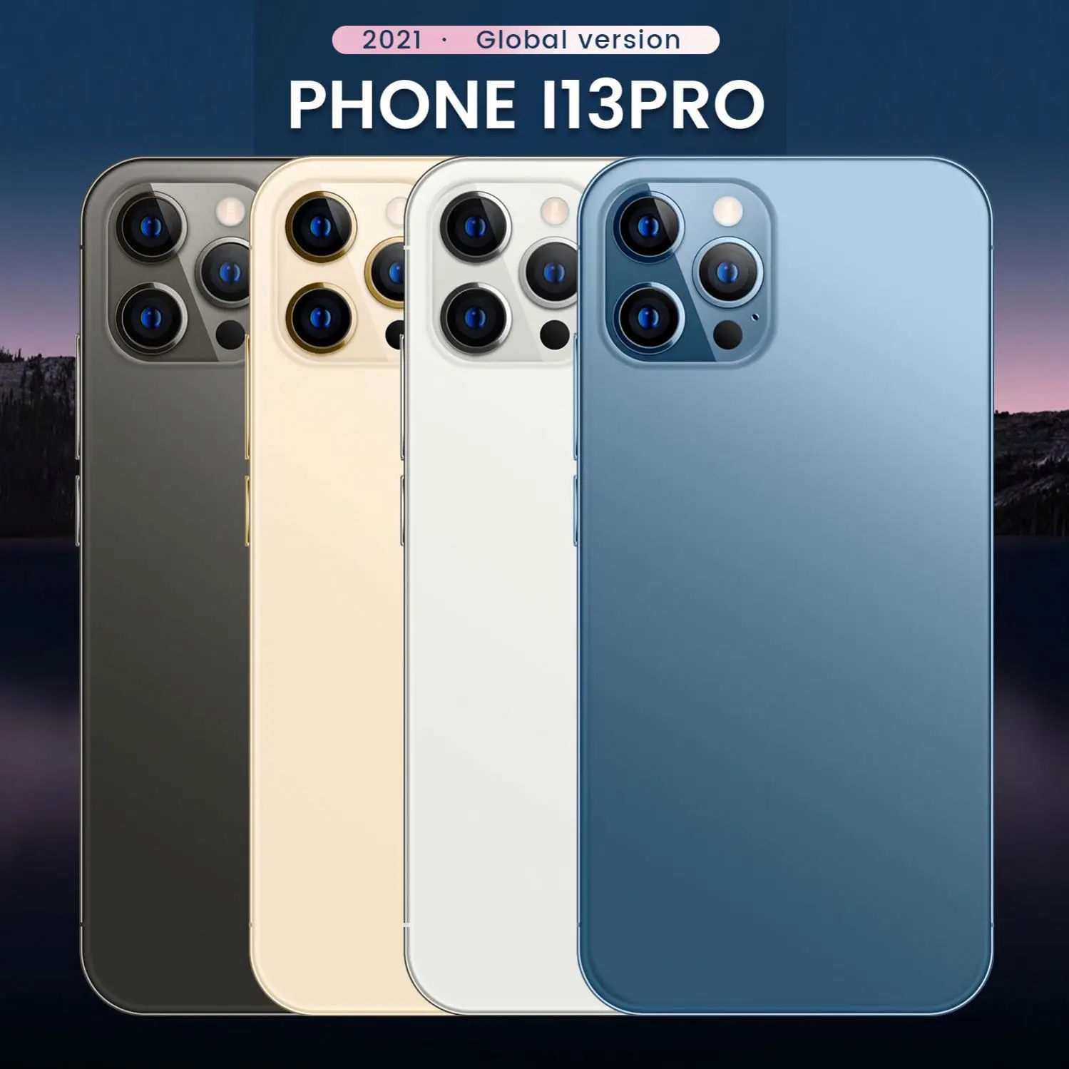 Global Version Smartphones 2021 i13 5.0 inch 512MB+4GB Low Price China Mobile Phones 4G Unlocked Smartphone