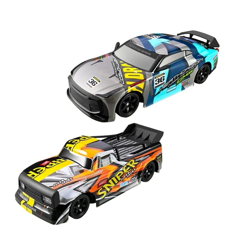 RC high speed Drift Racing Car 30 KM/H 4WD Full Proportional Steering 2.4GHz Professional Remote Control Car with LED Lights
