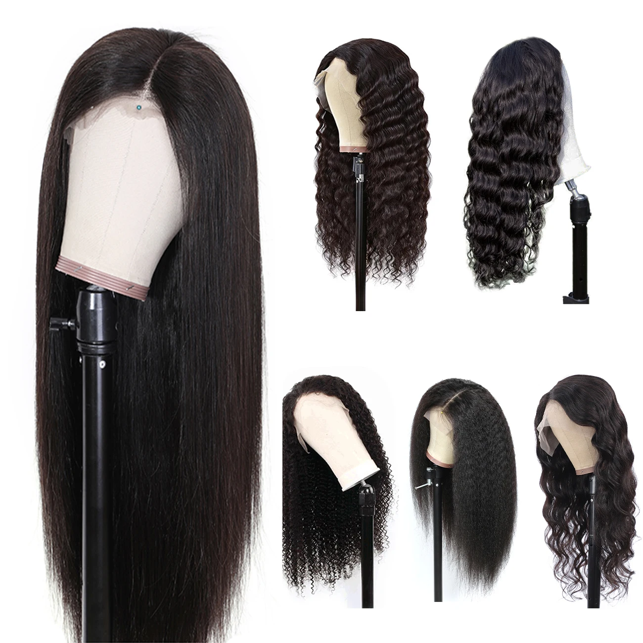 
IWEAR 150% 180% Density HD Full Lace Human Hair Wigs For Black Women,Wholesale Brazilian Virgin Hair Transparent Lace Front Wig 