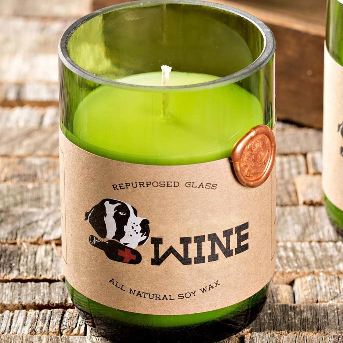 Cheap Aroma Scented Soy Wax Champagne Wine Bottle Candle