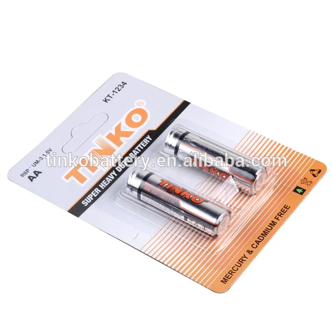 OEM carbon zinc battery R20 D size 2pcs/shrink (CE/MSDS/ROHS)