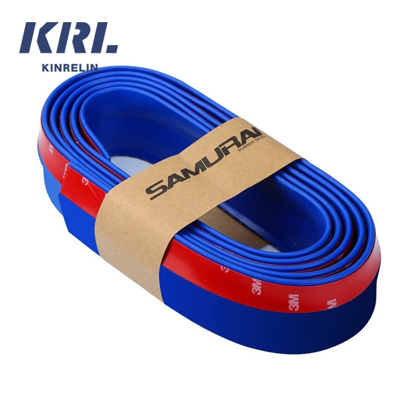 Universal 2.5M Lip Splitter Rubber Body Trim Car Lip Skirt Protector Front Bumper