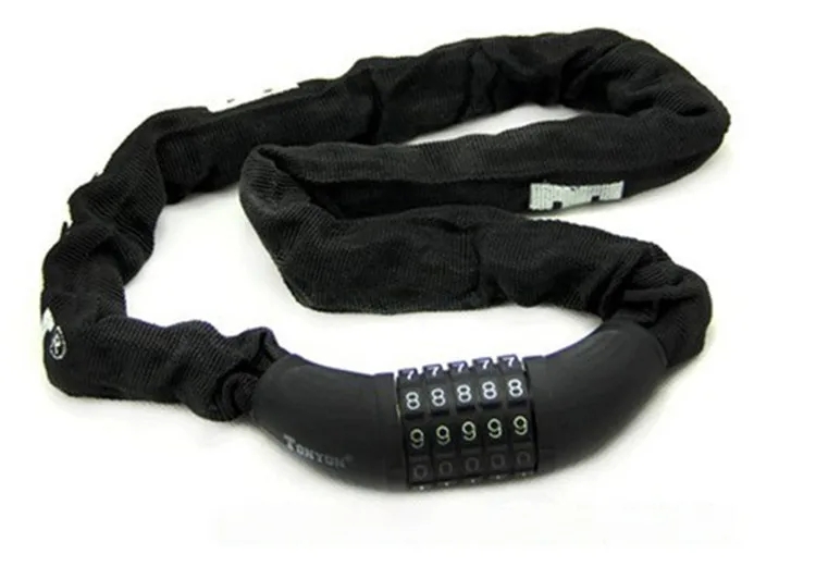 Anti-lost Bicycle Chain Lock Bicycle Lock Strap Password Steel Bike Key Lock Kinds Bike Cylinder