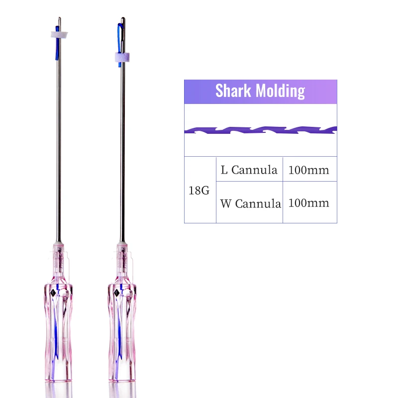 Korean fishbone molding pdo cog thread needle arm lifting CE approved press cog Z type whale shark molding pdo thread
