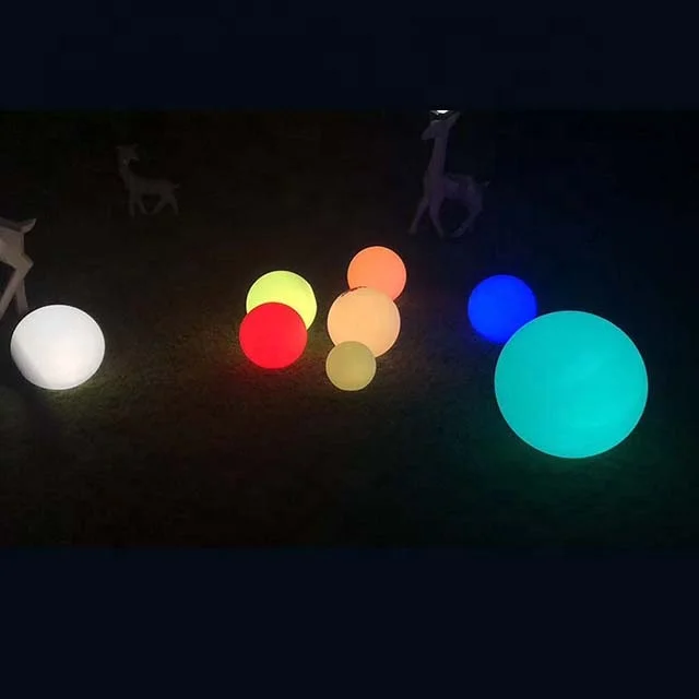 Wholesale Modern Style LED Ball Lights Remote Control Colorful Night Luminous Balls Holiday Decoration Stage Props Hotel Use