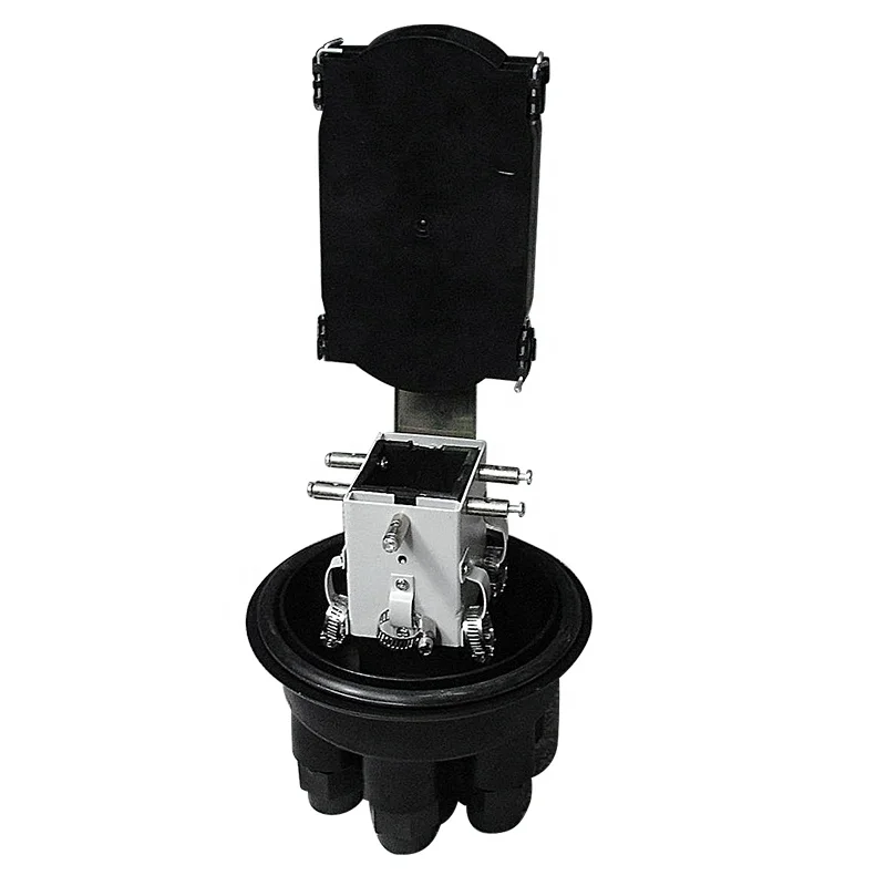 waterproof dome Fiber Optic Splice Closure 48 cores 2 inlets 2 outlets Vertical FOSC