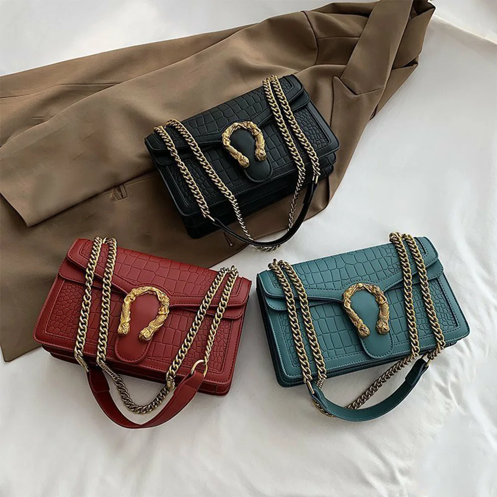Новая сумка через плечо с цепочкой, сумки-мессенджеры, элегантная женская маленькая квадратная сумка, кожаные сумки, женские сумки/
