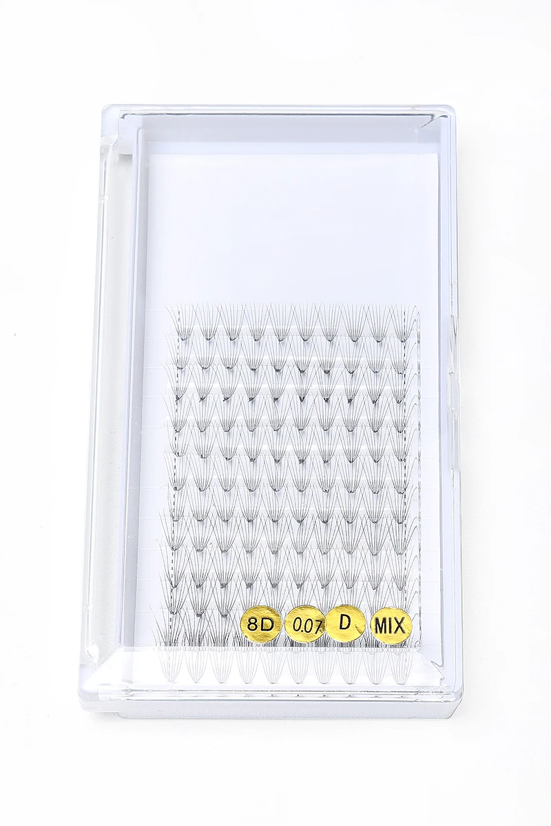 Private Label 100% real natural eyelashes extension 25 mm 3d mink Easy Fan eyelash