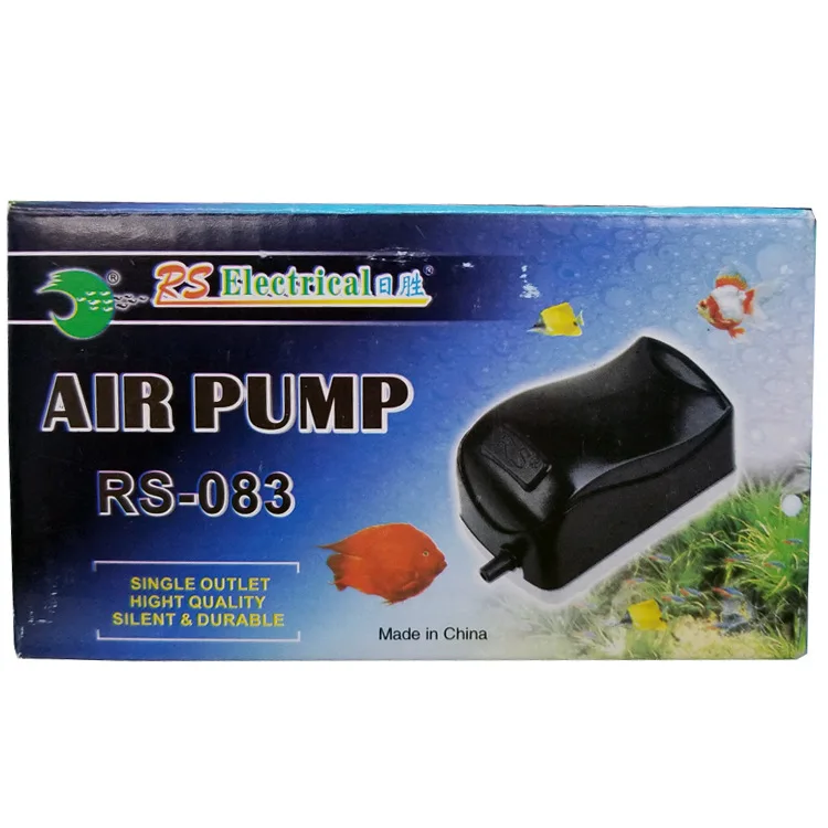 RS RS-083 RS-086 Small Portable Air Pump Oxygen Pump Indoor Adjustable For Fish Tank Air Pump Aquarium