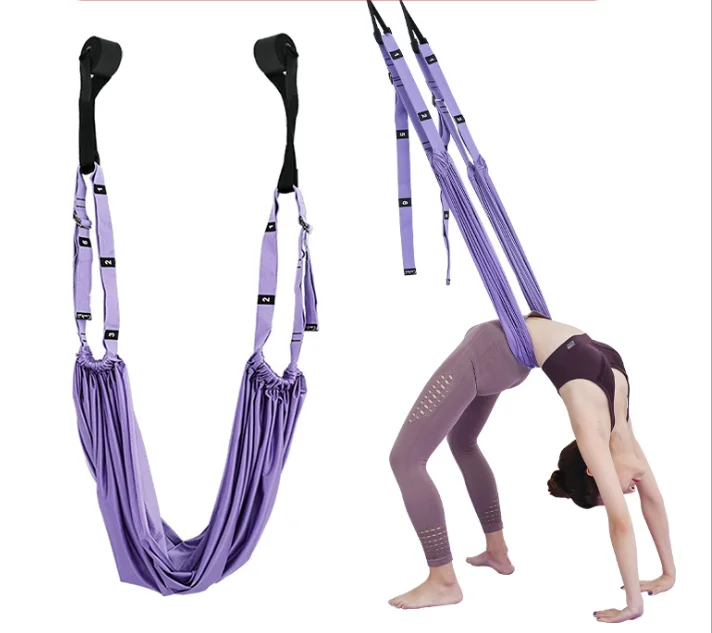 
Aerial Yoga Rope Belt A Horse Open Hip Stretch Fitness Strap Inverted Rope Stretch Belt Split Waist Trainer 