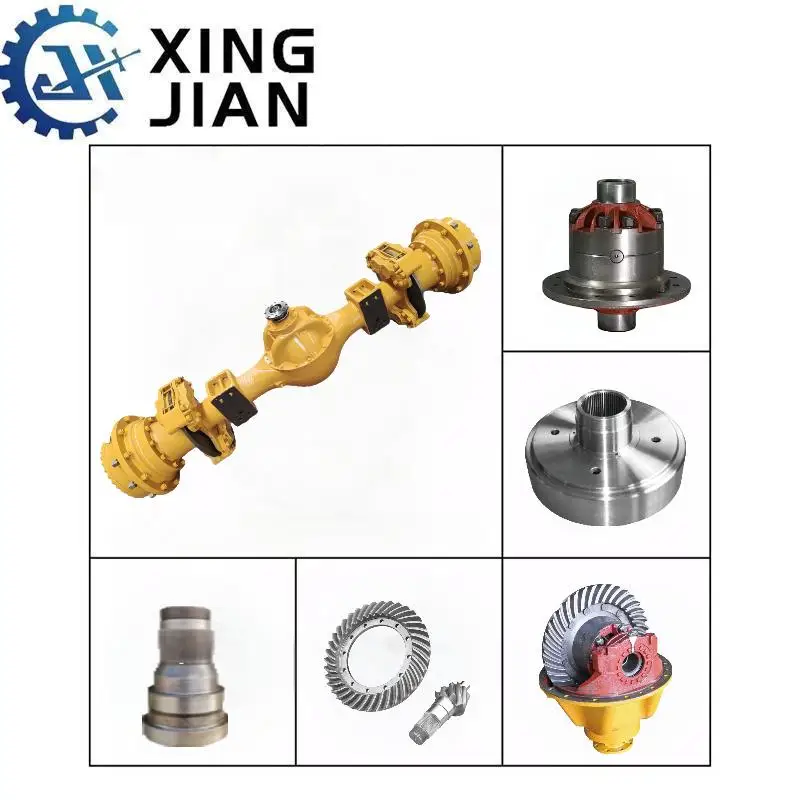 Ось в сборе (дифференциал планетарный редуктор главный привод) для погрузчиков Liugong ZL30E 835 835N 836. Запчасти погрузчиков.