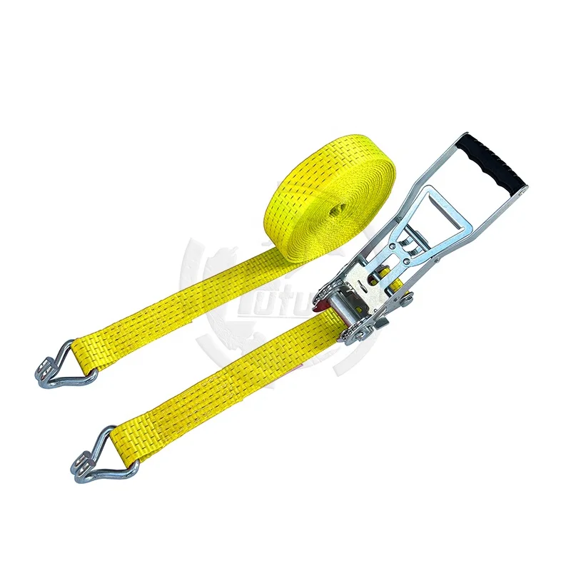 2inch/50mm 5000kg Heavy Duty Ratchet Strap Extended Handle  for Tie Down Strap WIth Double J Hook