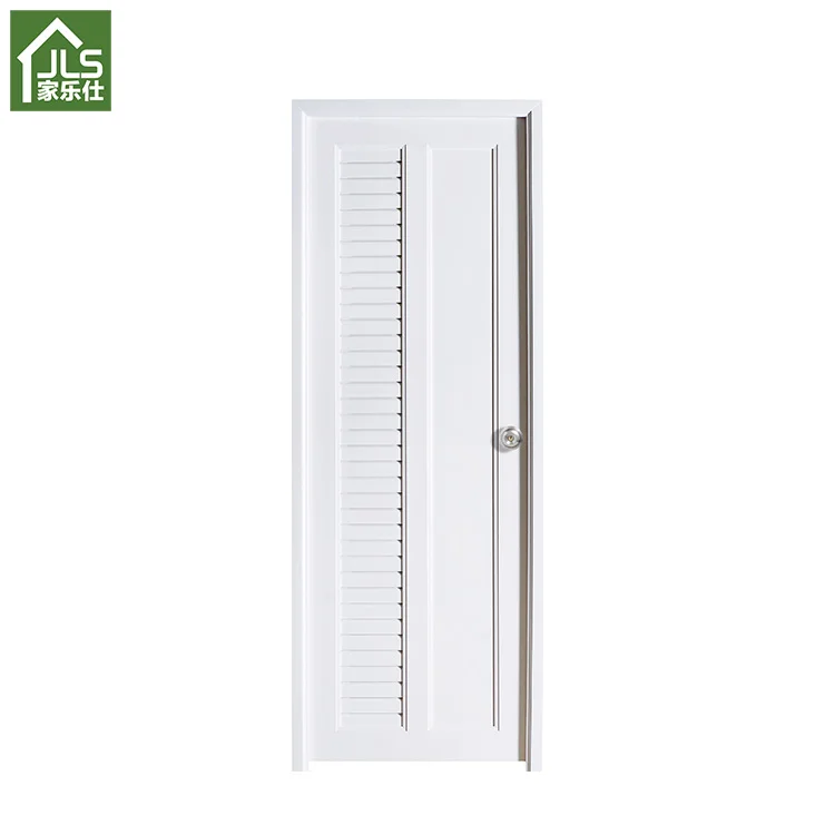 economic laminated Interior Toilet MDF/HDF Composite PVC Door