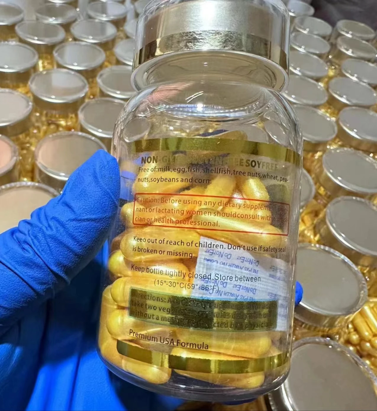 Customized Liposomal Glutathione Softgels 100 000mg Gold Capsule Powerful Antioxidant for Healthy Aging