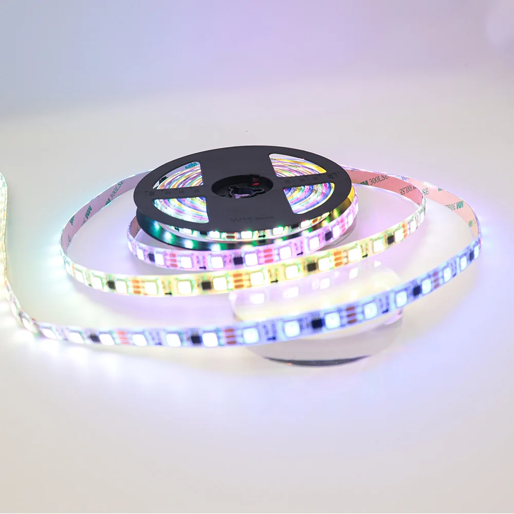12 В Dream 10 мм Адресуемая RGB Пиксельная лента Гибкая Светодиодная лампа WS2811 управление приложением
