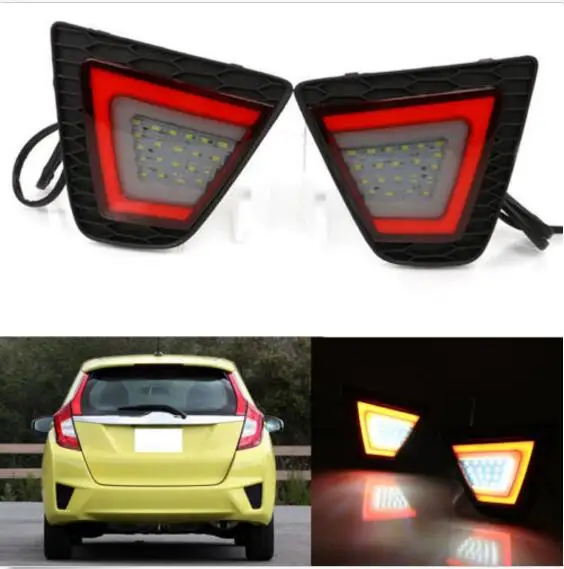 CARWAY Rear Fog Light for HONDA FIT JAZZ 2014 to 2017