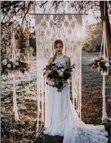  E-020 изготовленный на заказ бохо шик в богемном стиле Свадебные настенные Арт Декор ручной работы из хлопка шнур Тканый гобелен макраме стене висит вешалка для полотенец полка